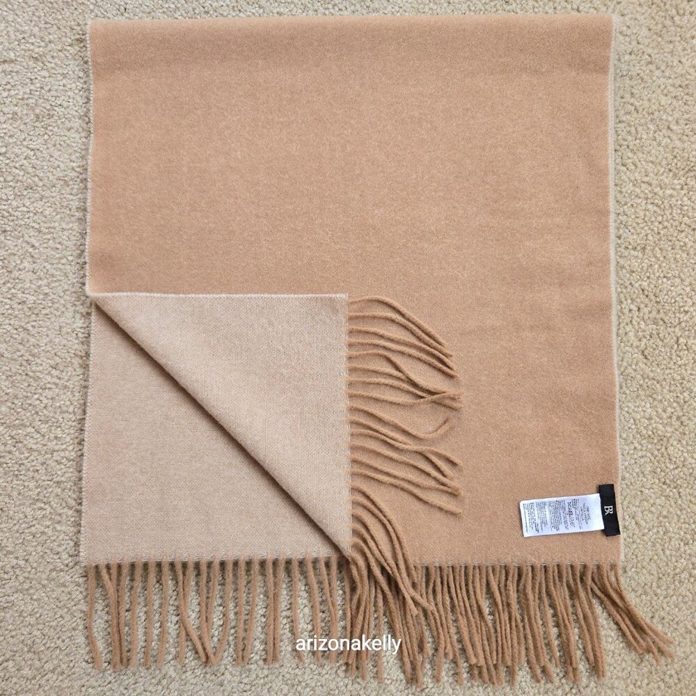 NWOT Banana Republic Italian Wool Cashmere Scarf in Camel